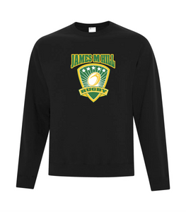 JMH Ladies Rugby - Black Crewneck Sweatshirt