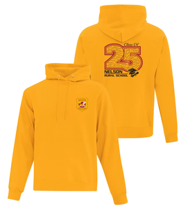 Cotton Grad Hoodie - Gold - Nelson School 2025