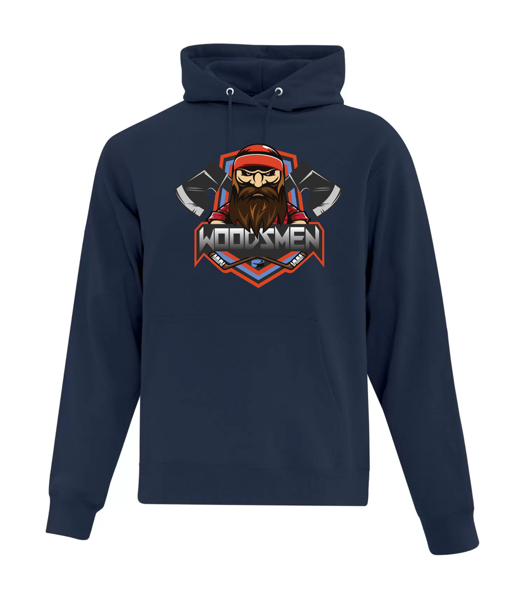 Cotton Hoodie - Navy - Rogersville Woodsmen 2025