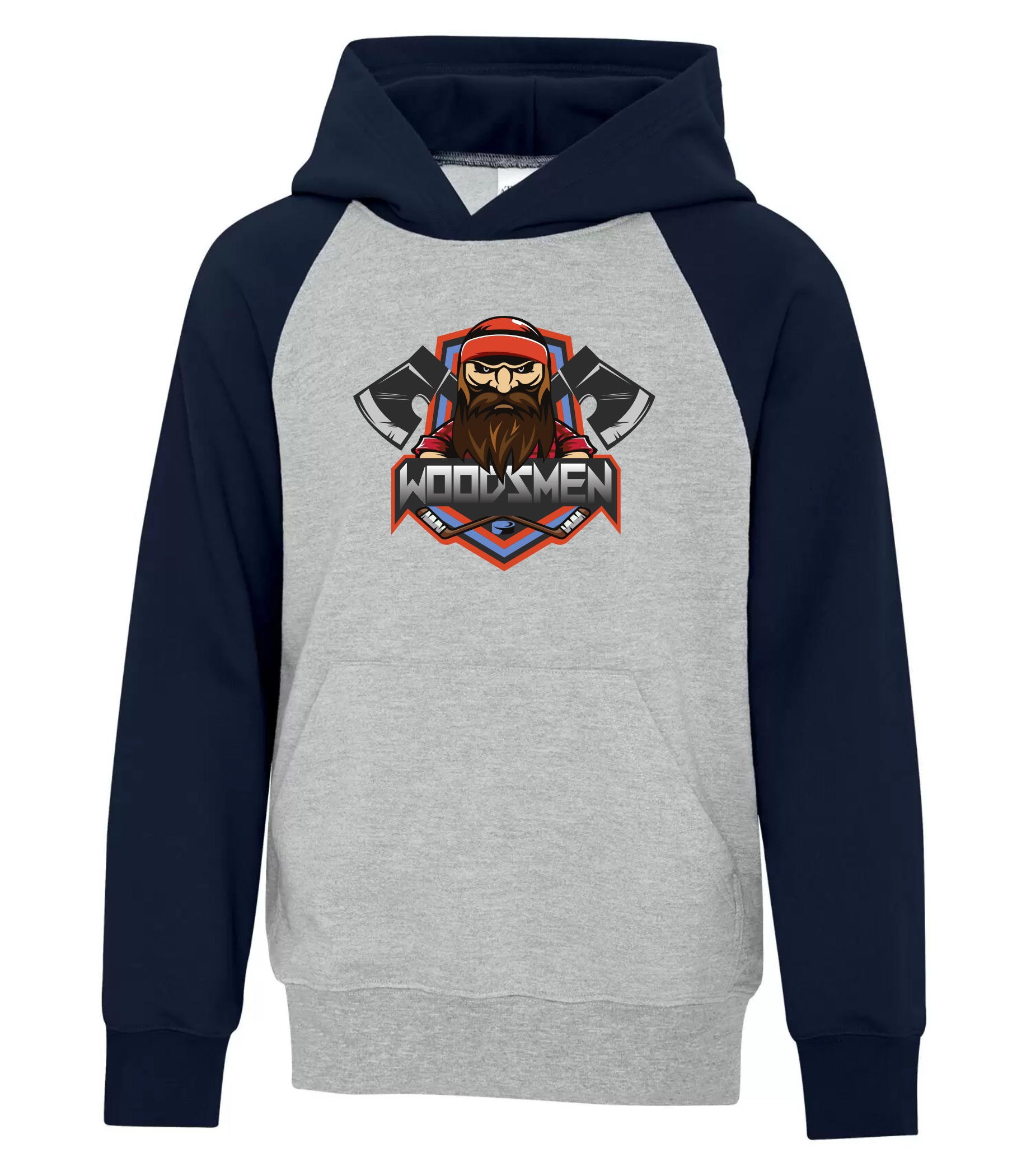 Two Tone Cotton Hoodie - Rogersville Woodsmen 2025