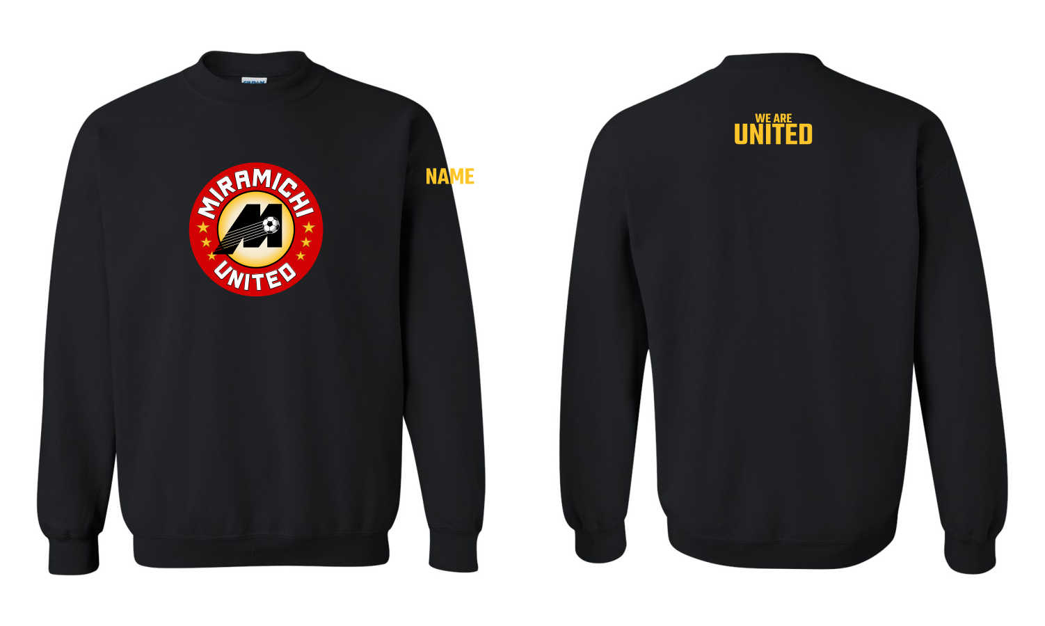 Miramichi United Soccer - Heavy Blend Crewneck Sweatshirt - Gildan 18000 & 18000B