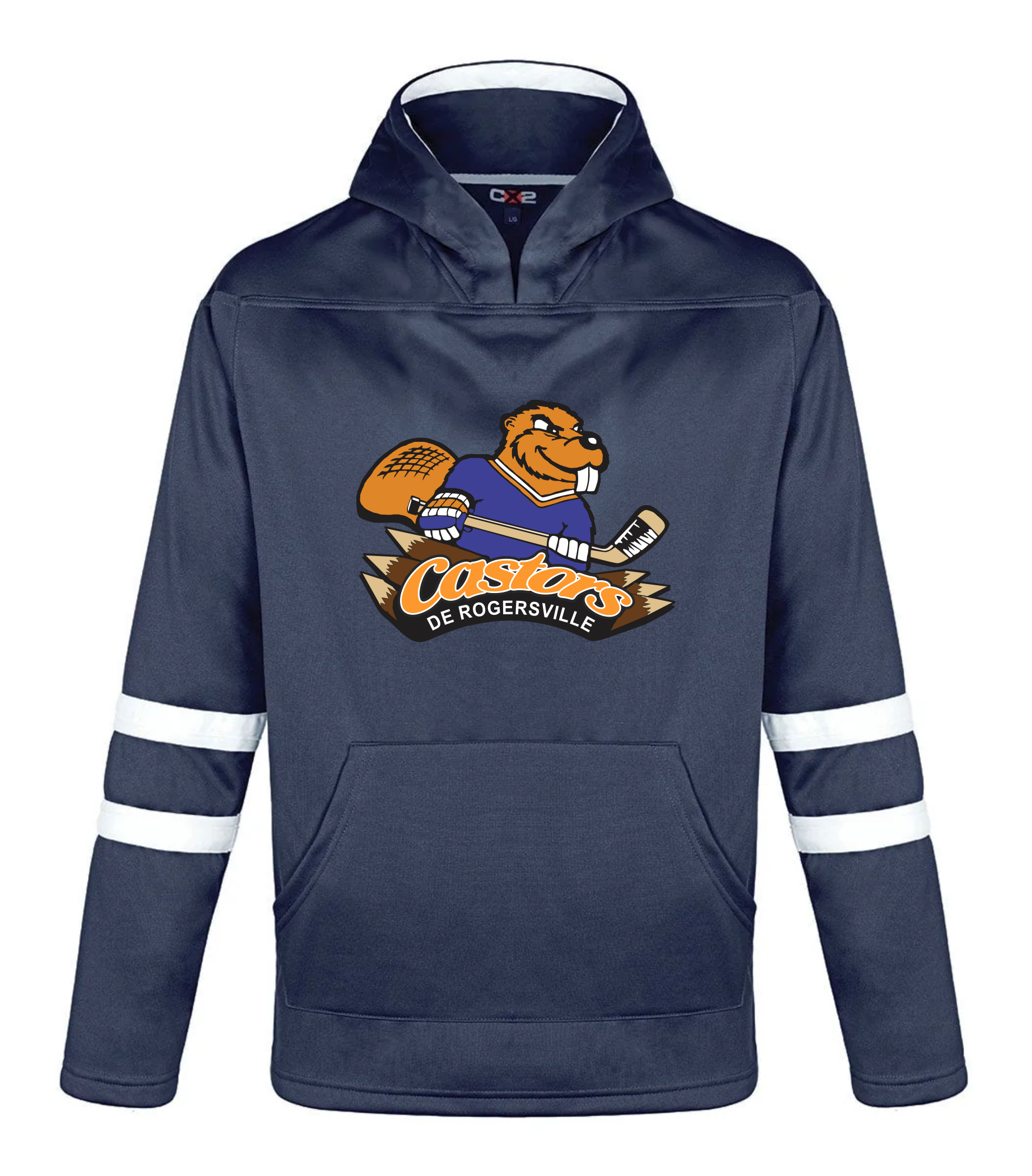 Hockey Hoodie - Polyester - Rogersville Castors 2024-25