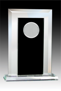 Black Reflection Series - Glass Mirror Black with Metal Insert Holder