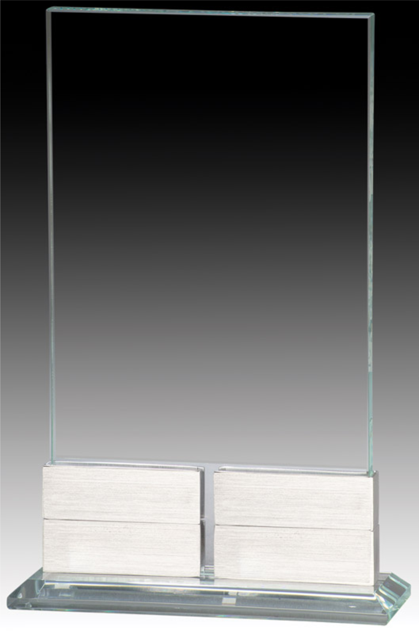 Platinum Series - Clear Glass Perpetual Plaque 4 Plate