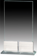 Platinum Series - Clear Glass Perpetual Plaque 4 Plate