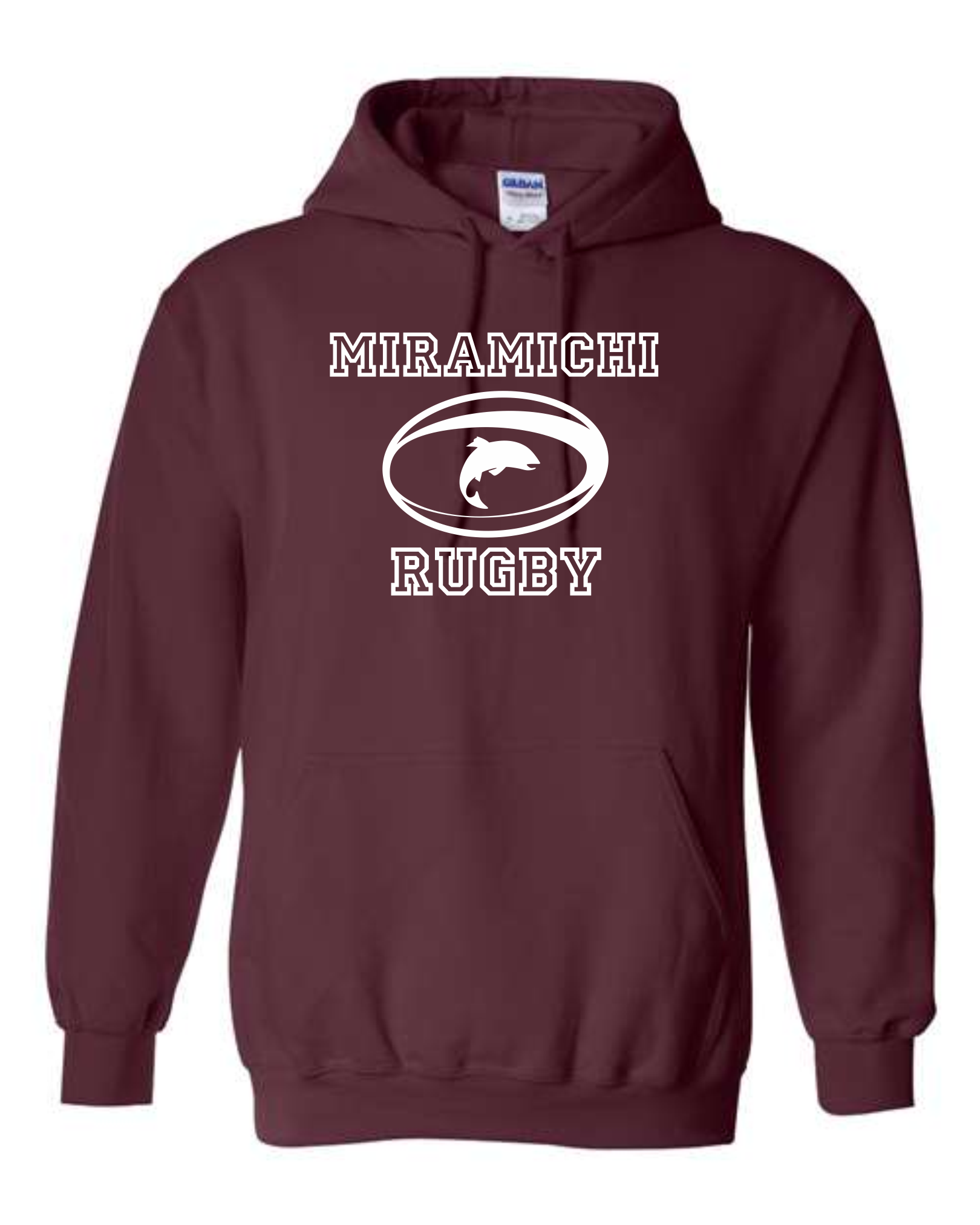 Miramichi Rugby - Maroon - Cotton Hoodie