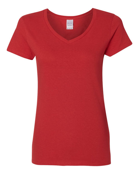 Macrowoman W-Series Solid Women V Neck Red T-Shirt - Buy