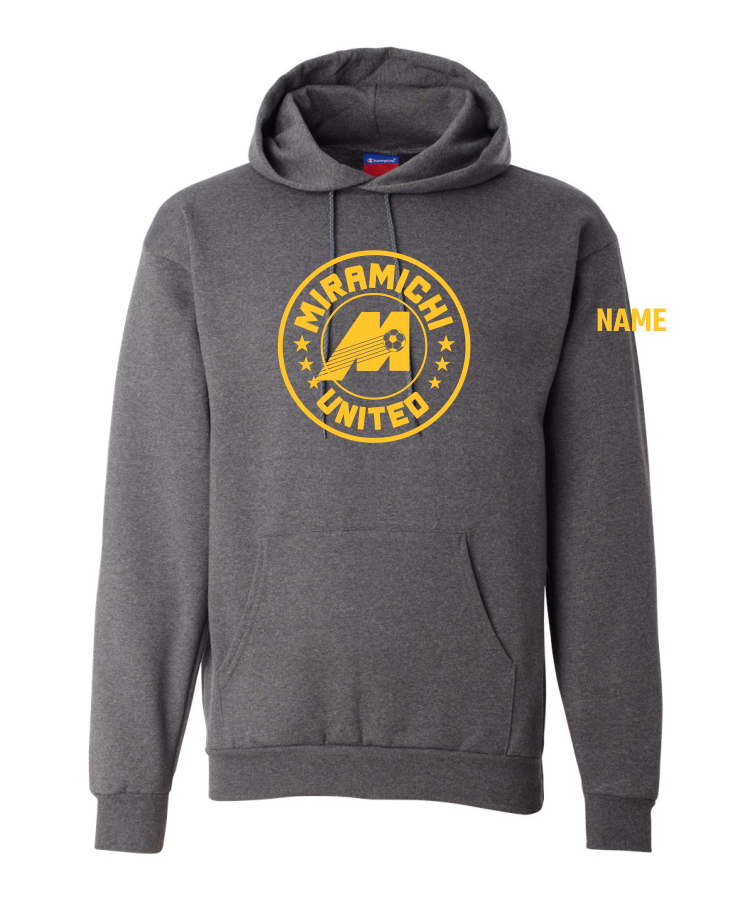 Miramichi United Soccer - Powerblend Hooded Sweatshirt - Champion S700