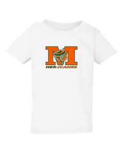 Miramichi Her-icanes - White Cotton T-shirt - Toddler