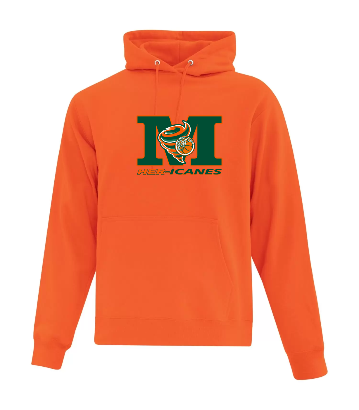 Miramichi Her-icanes - Orange Cotton Hoodie