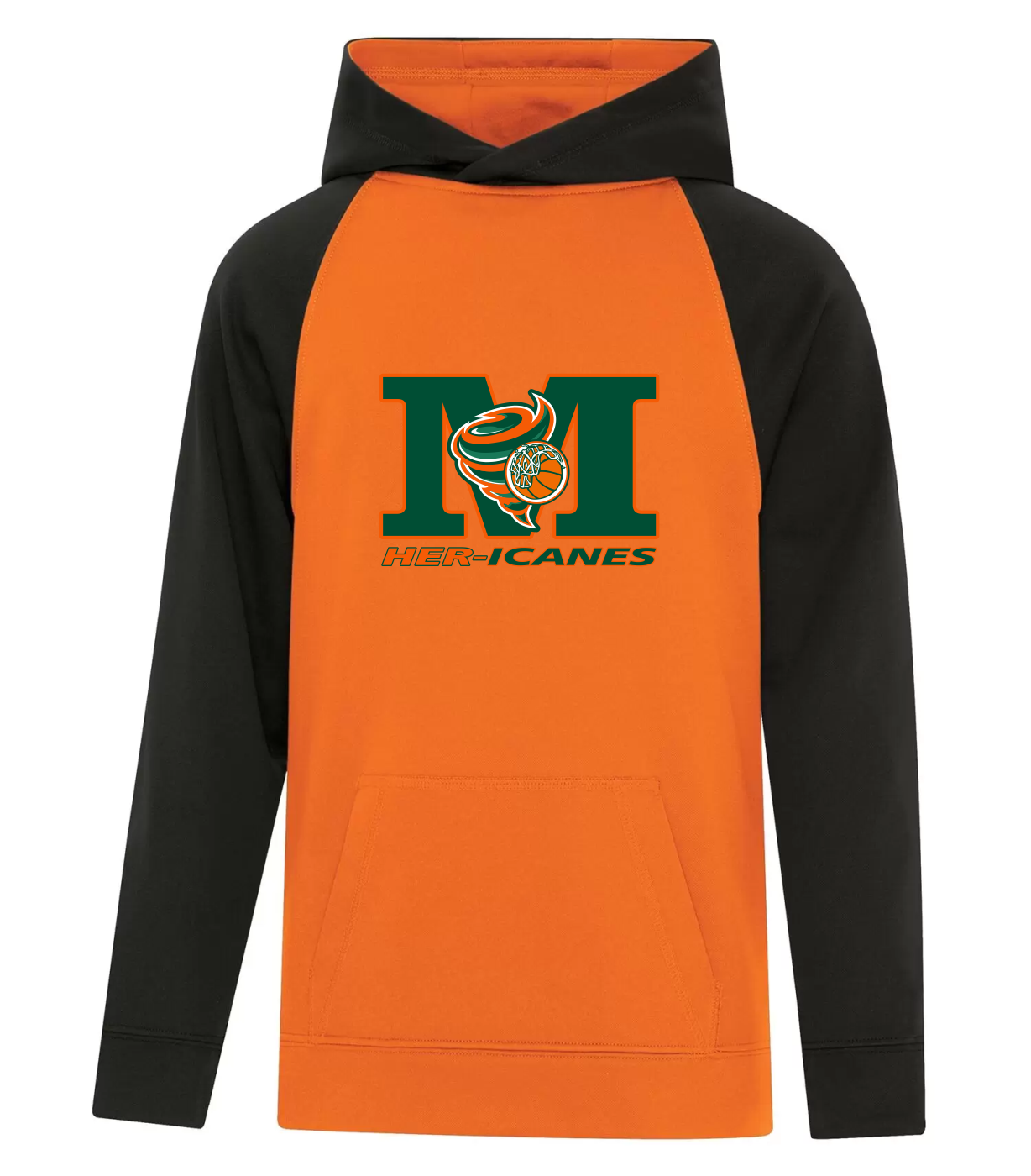 Miramichi Her-icanes - Two-Tone Polyester Hoodie