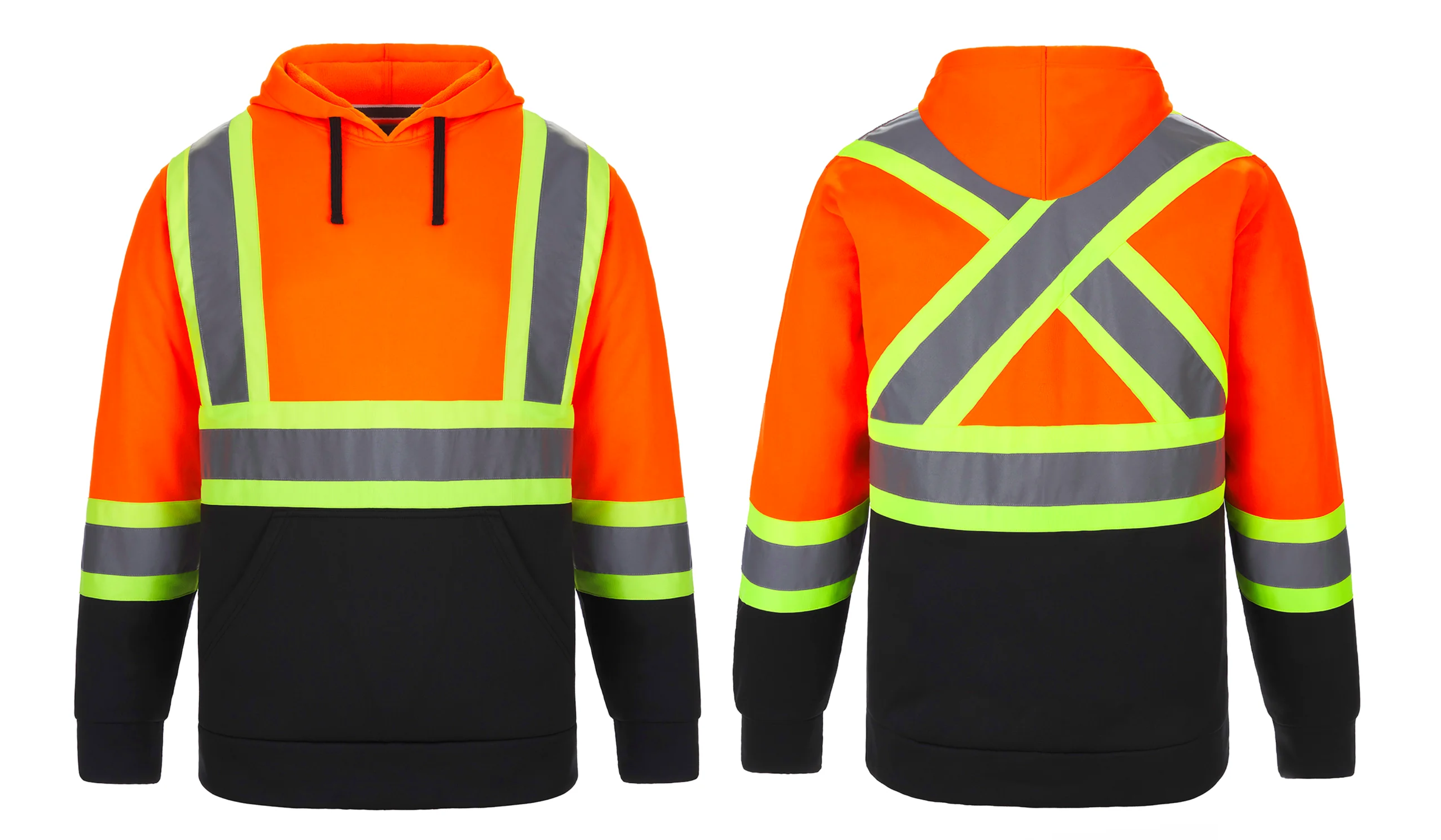 Long Haul - Safety Pullover Hooded Sweatshirt - Adult Hi-Vis - CX-2 L01375