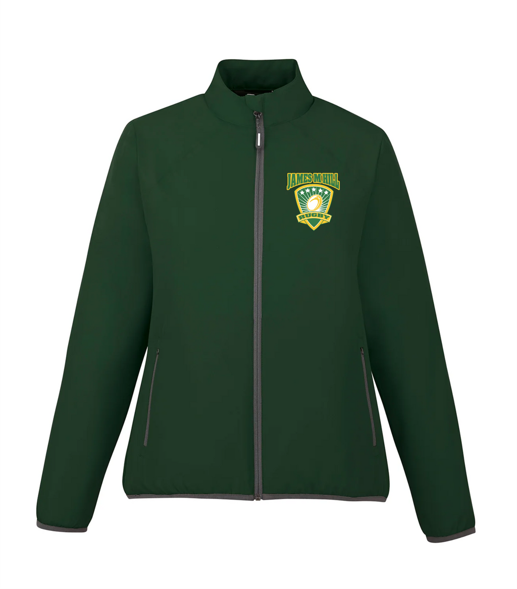 JMH Ladies Rugby - Green Windbreaker Jacket