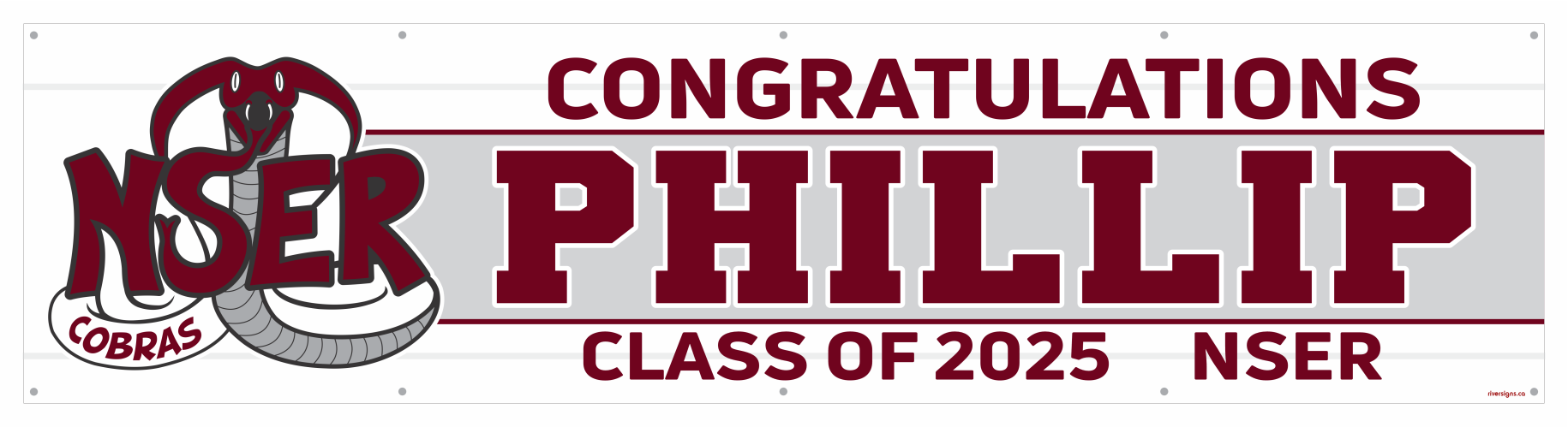 The "Phillip" Banner - 2' x 8'