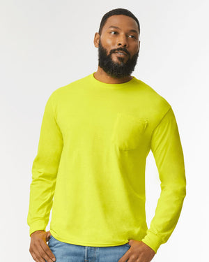 Ultra Cotton® Long Sleeve Pocket T-Shirt - Gildan 2410 – River Signs