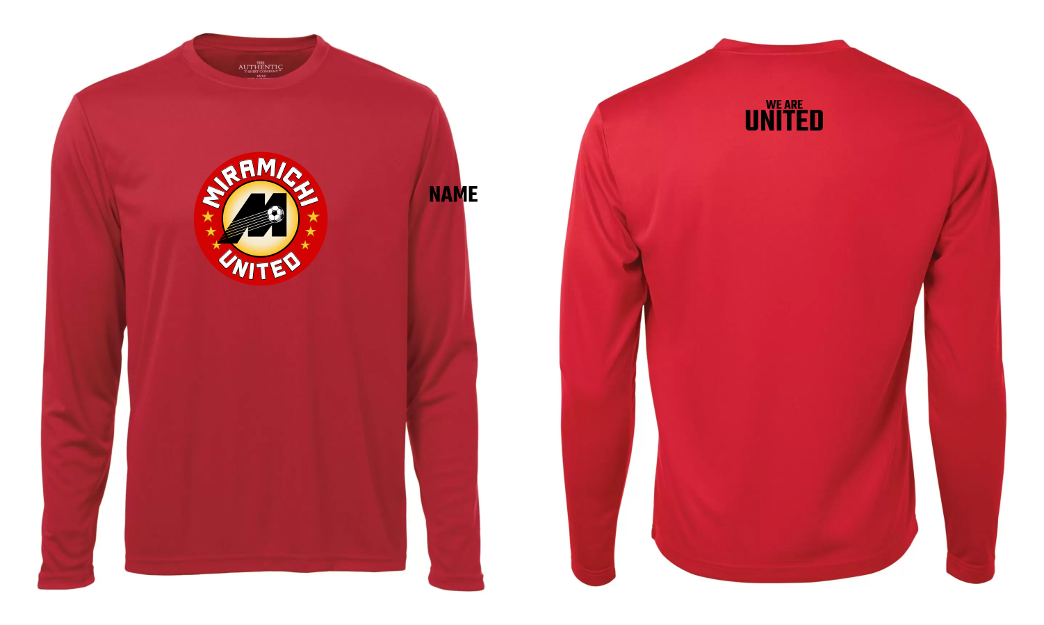 Miramichi United Soccer - ATC Pro Team Long Sleeve Tee - Y350LS & S350LS