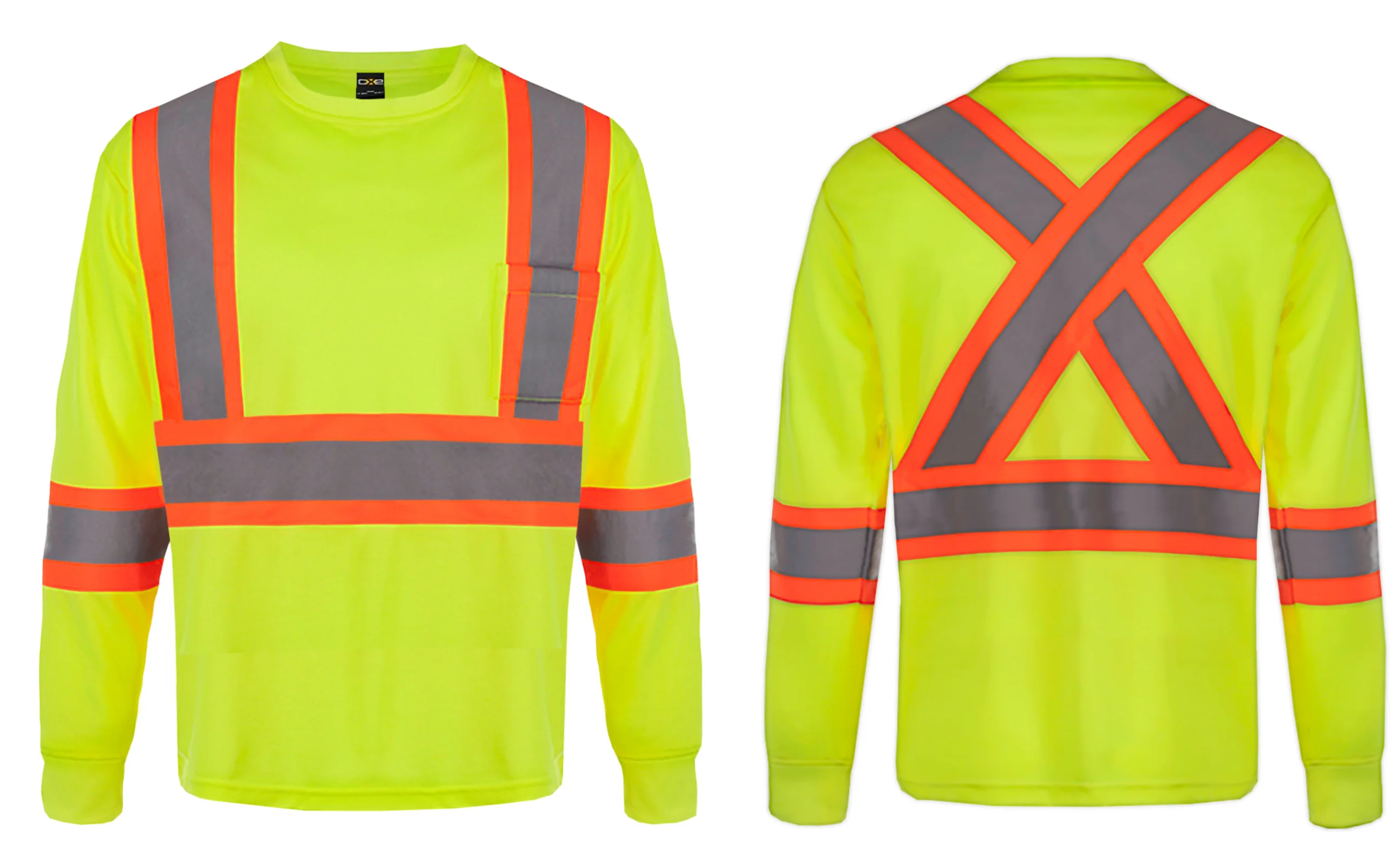 Safety T-Shirt - Adult Long Sleeve Beacon Hi-Vis- CX-2 S05948