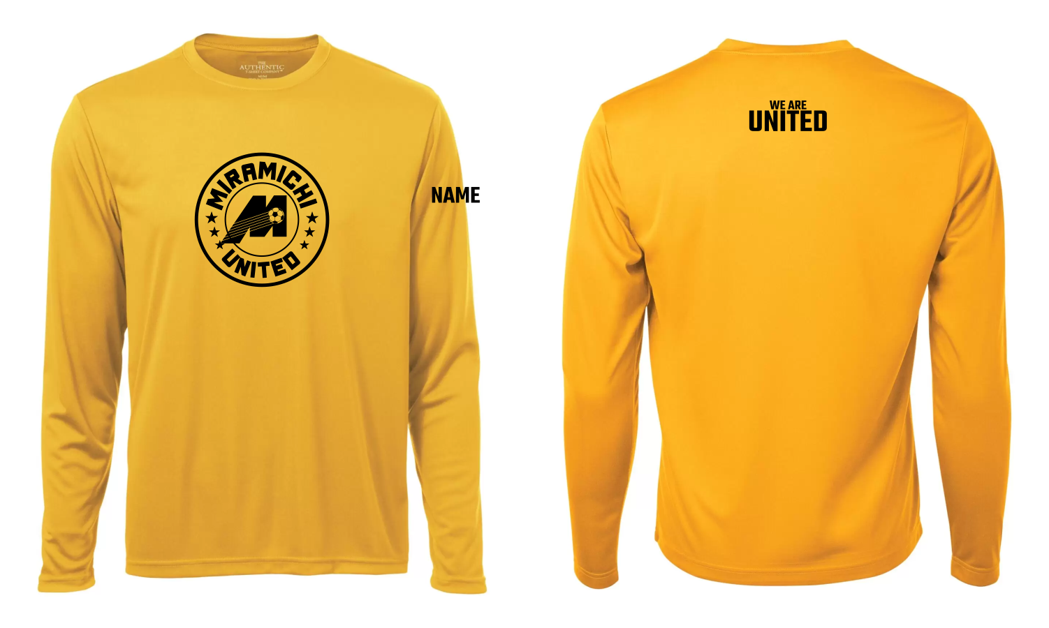 Miramichi United Soccer - ATC Pro Team Long Sleeve Tee - Y350LS & S350LS