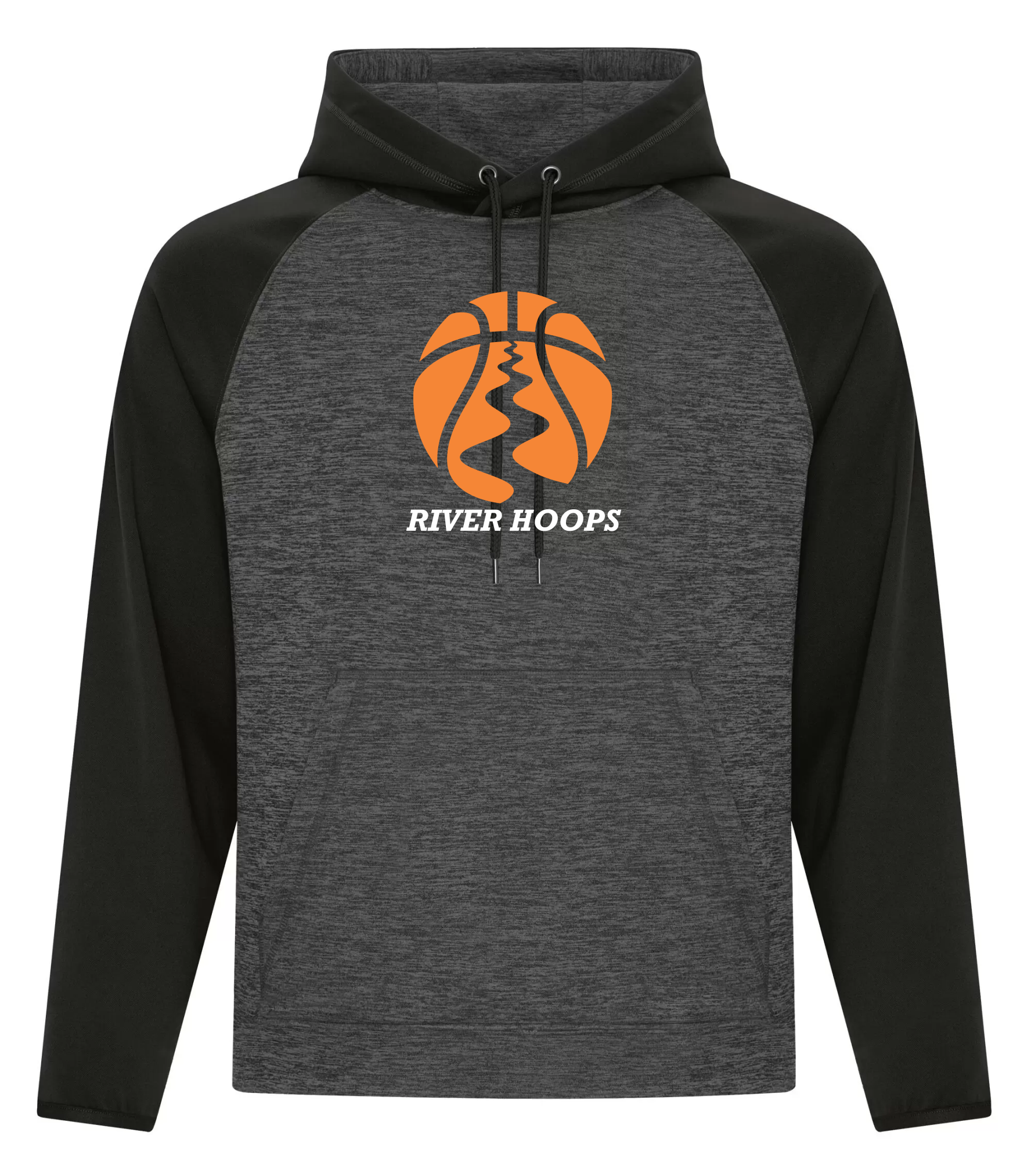 River Hoops - Two Tone Polyester Hoodie