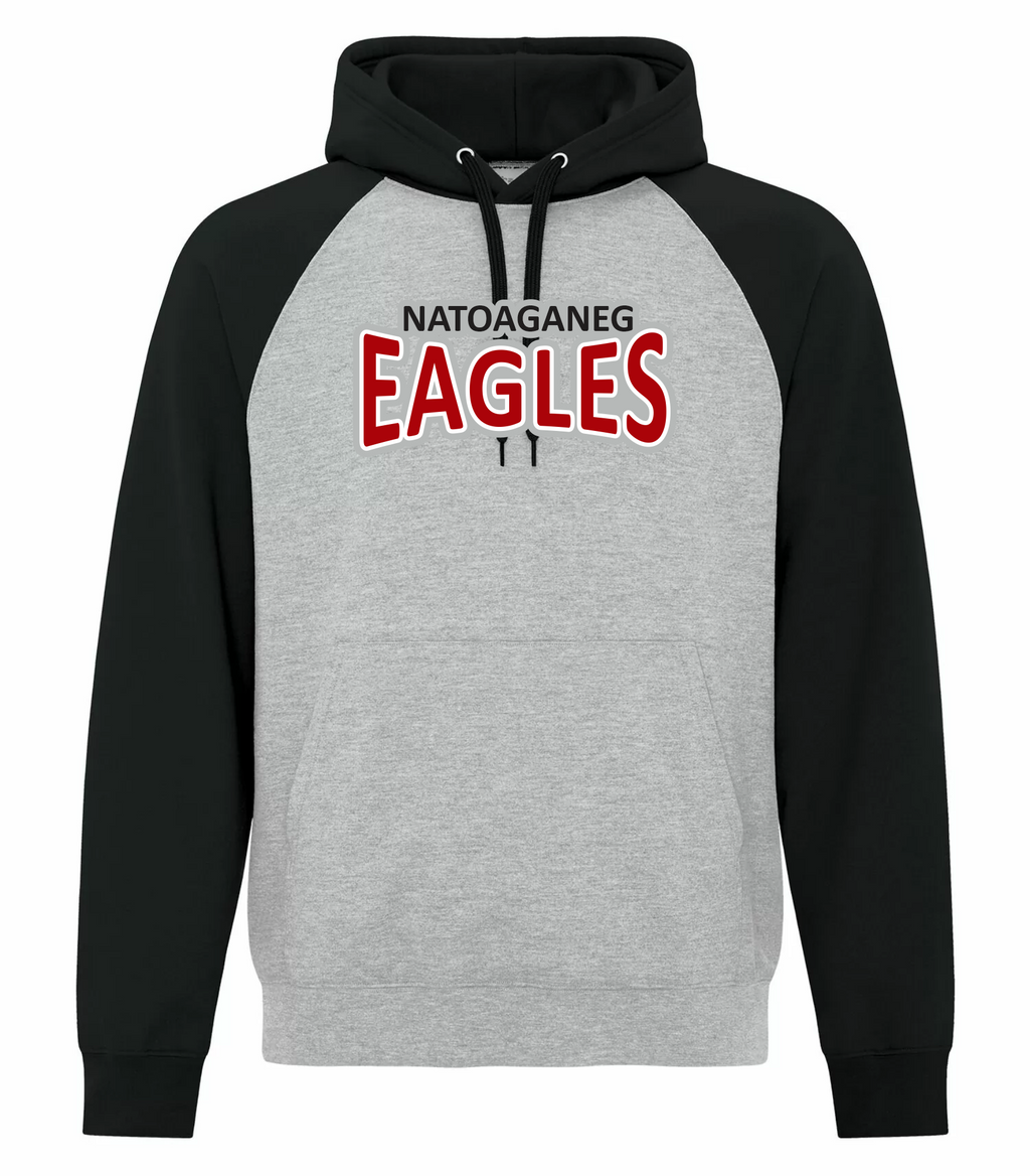 Black Two Tone Cotton Hoodie - Natoaganeg School 2023-24