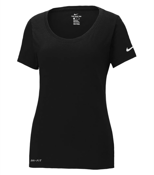 Dri-Fit Cotton & Polly Scoop Neck Ladies Tee - Nike NKBQ5234 – River Signs