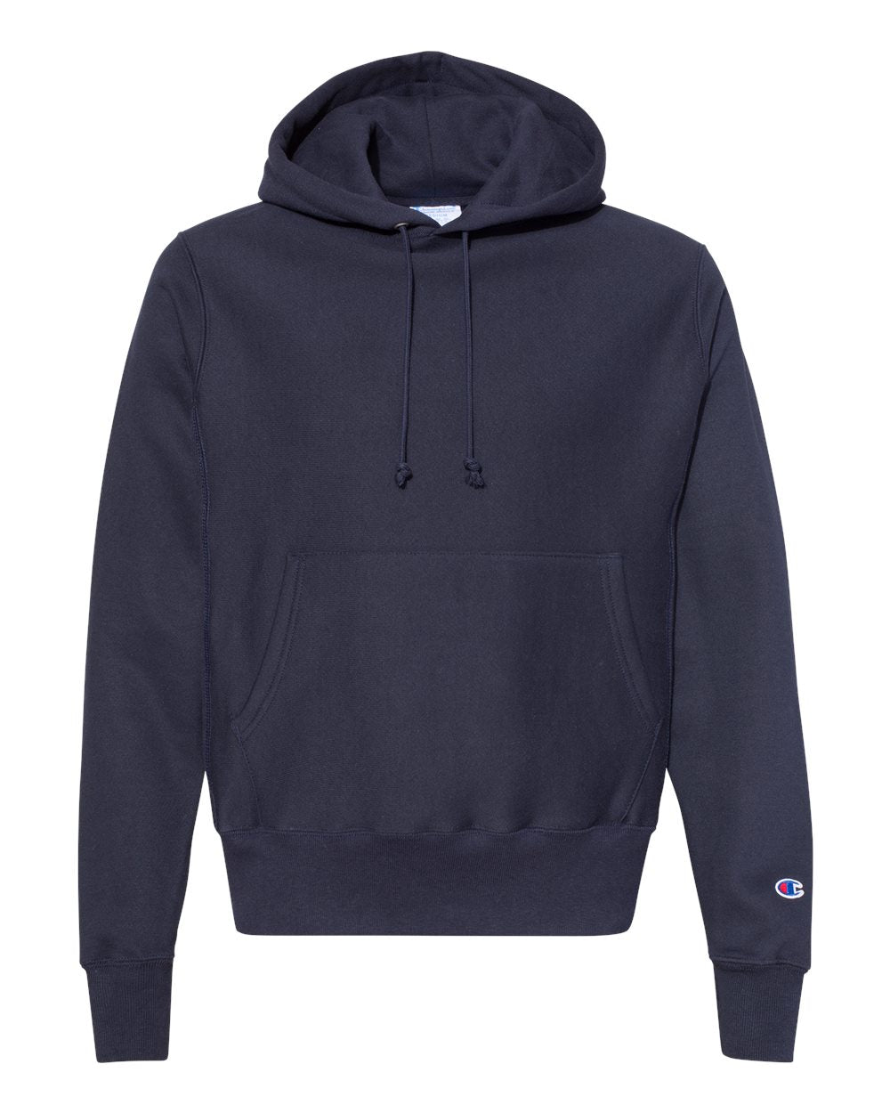 Black champion best sale hoodie blue logo