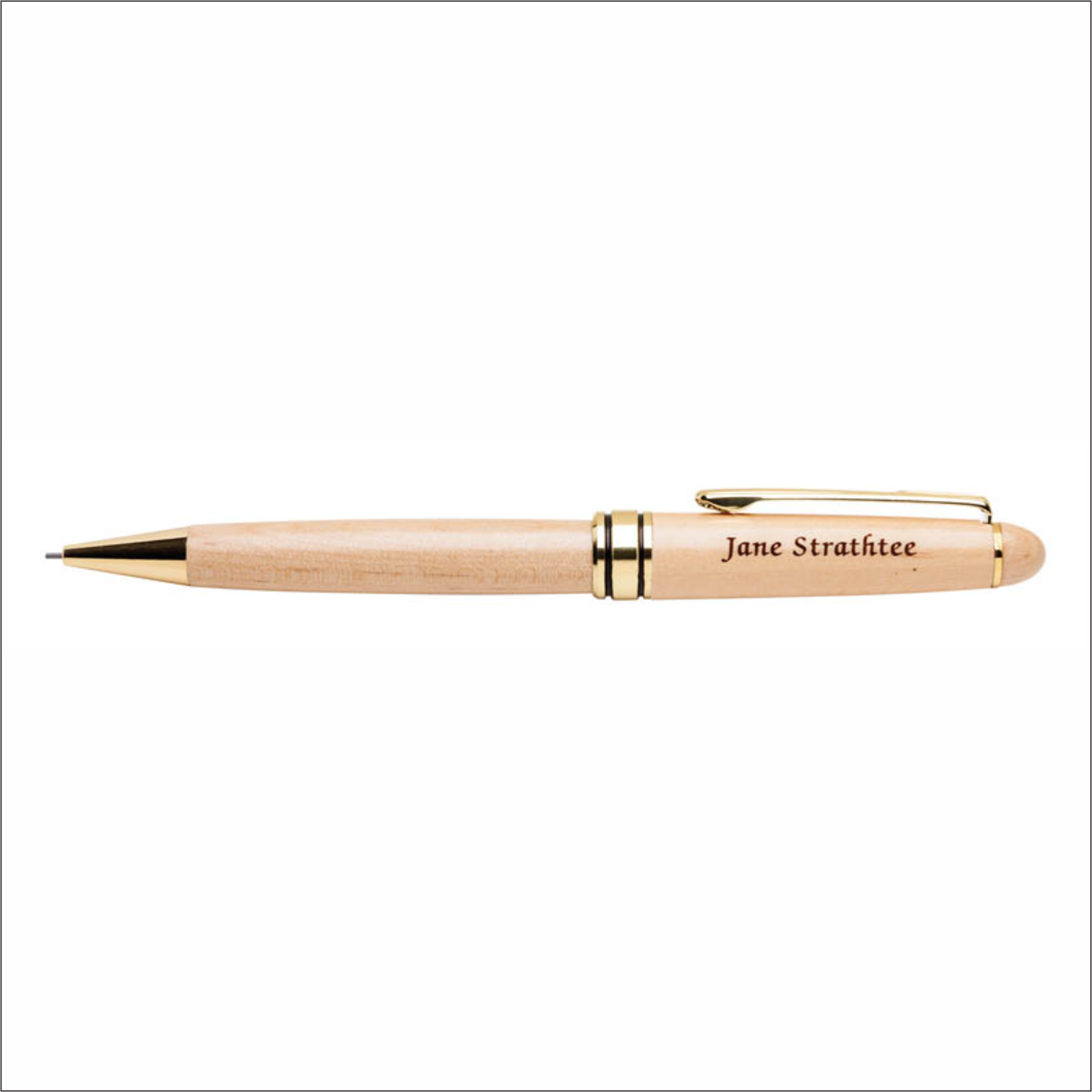 Wooden Ballpoint Pen & Pencil Set