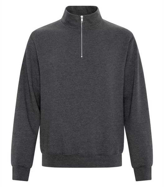 Gildan Men's Fleece Quarter-Zip Cadet Collar Sweatshirt, Black, Medium :  : Fashion