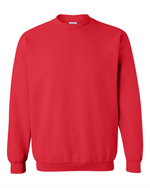 Crewneck Sweatshirt - Cotton - Gildan Red