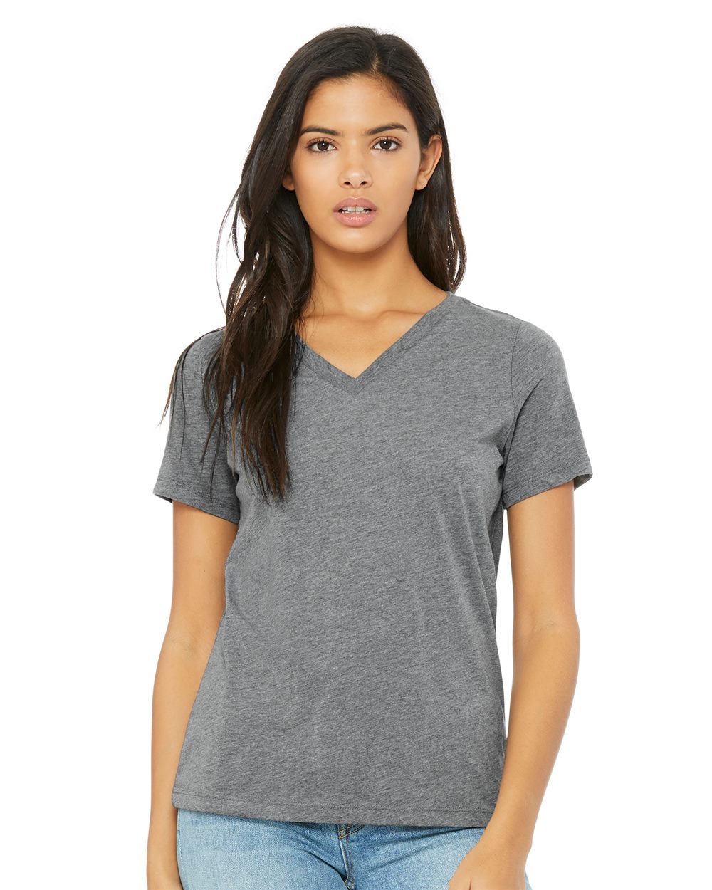 Relaxed Triblend Ladies Short Sleeve V-Neck Tee - BELLA + CANVAS 6415