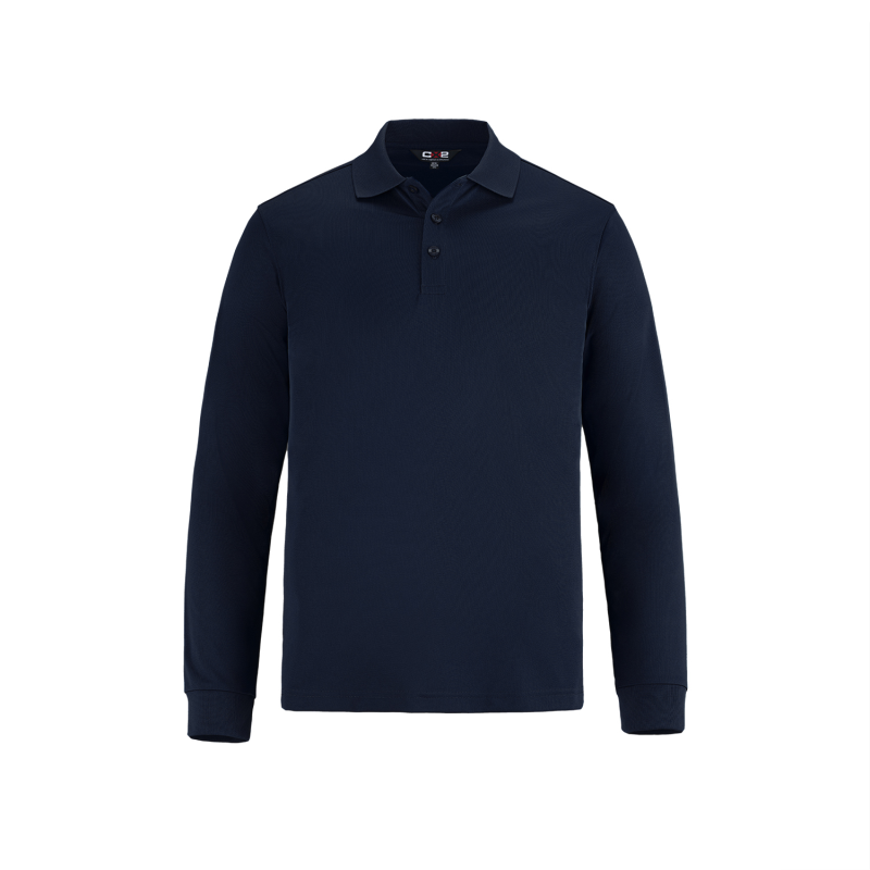 Birdie - Long Sleeve Pique Mesh Men's Polo - CX2 S05737