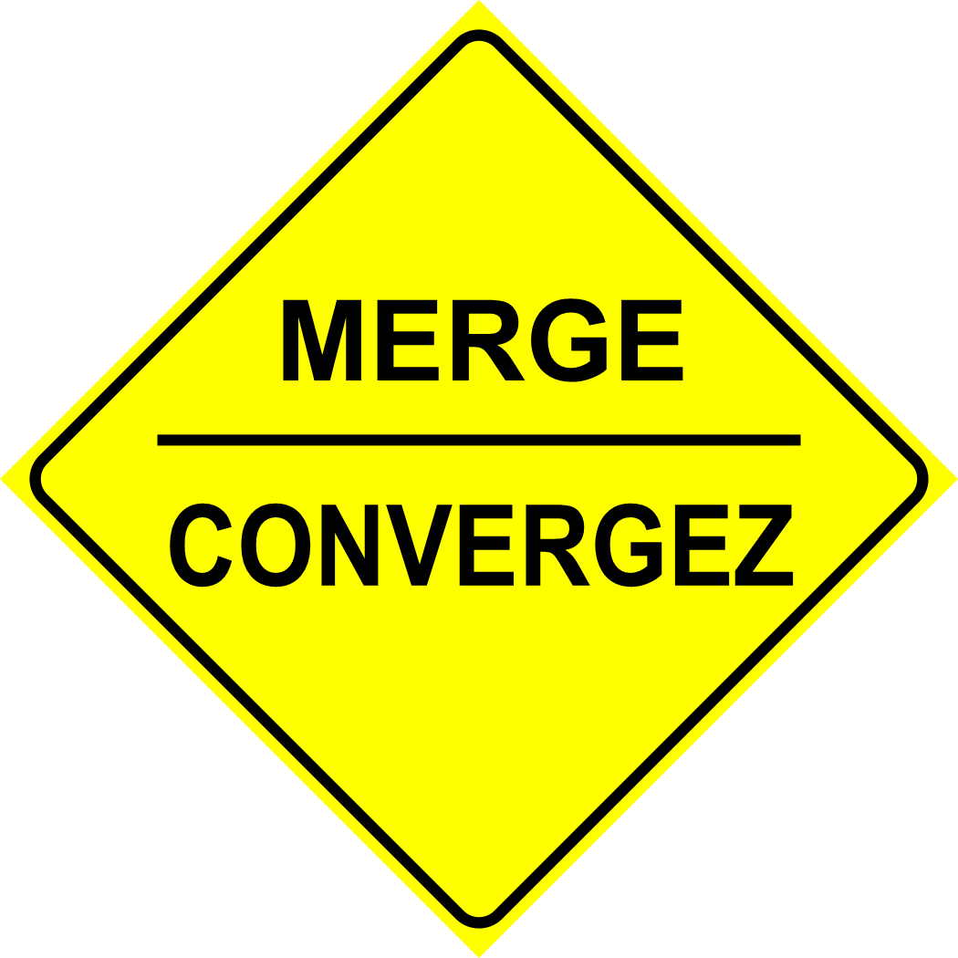 Merge Sign MUTCDC WA-16B