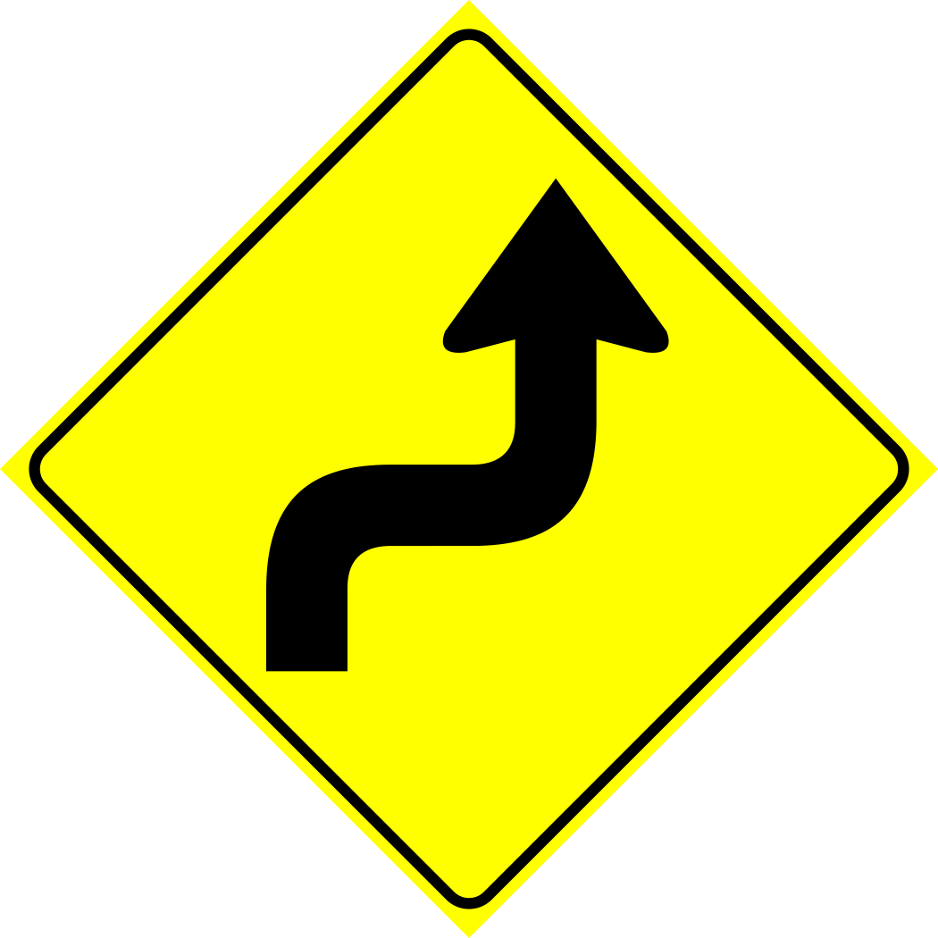 Reverse Right Turn Sign MUTCDC WA-4R – River Signs